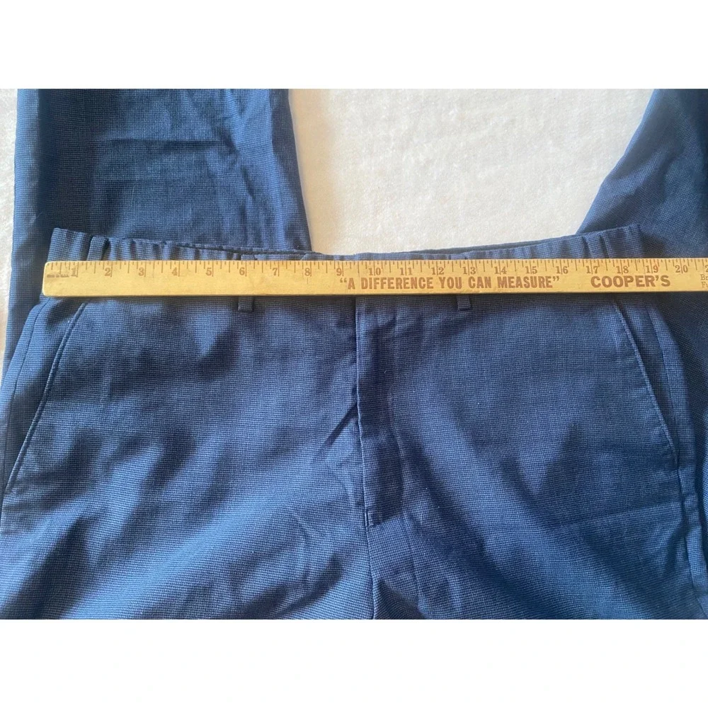 Lauren‎ Ralph Lauren Dress Pants Mens 38x32 Navy Blue Wool Blend Stretch